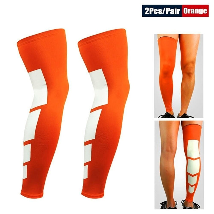 2pcs/pair Anti-slip Breathable Long Leg Bracefor Basketball