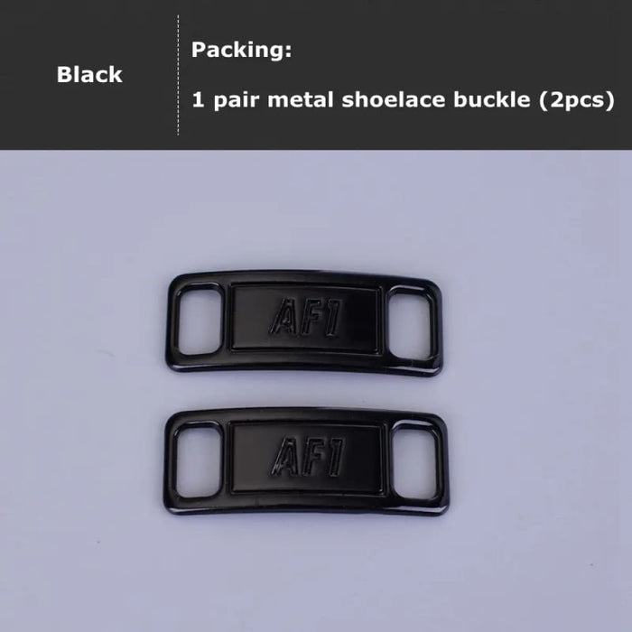 2pcs/pair Buckle Metal Af1 Lock Diy Sneaker Shoe Laces