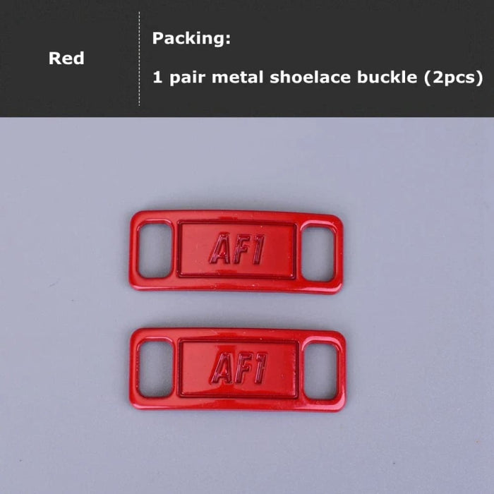2pcs/pair Buckle Metal Af1 Lock Diy Sneaker Shoe Laces