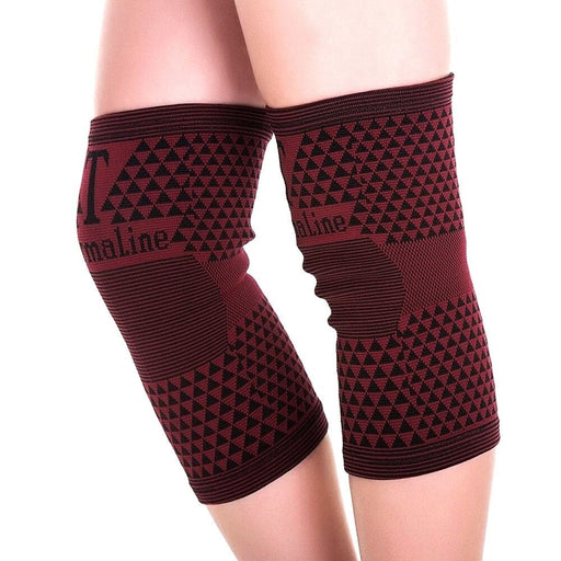 2pcs/pair High Elastic Tourmaline Magnetic Warm Knee Pads