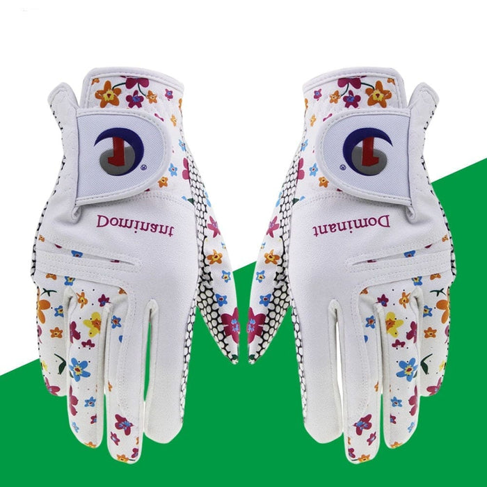 2pcs/pair Pu Leather Soft Anti-skid Breathable Golf Gloves
