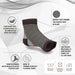 2pcs/pair Open Toe Ankle Compression Socks with Arch