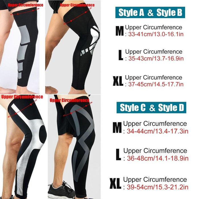 2pcs/pair Sun Protection Full Leg Long Sleeves for Running