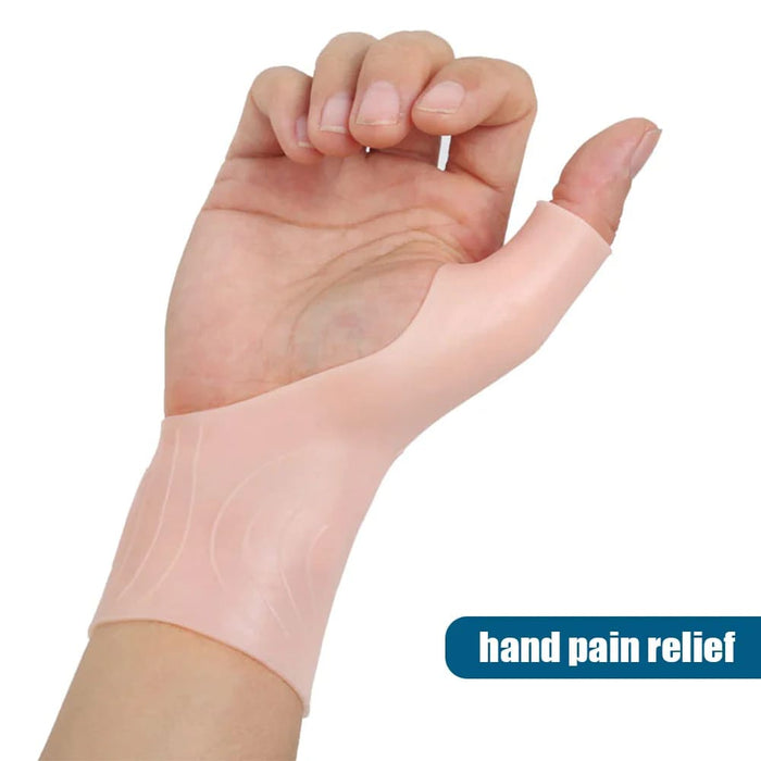 2pcs/pair Silicone Gel Thumb Wrist Gloves For Tenosynovitis