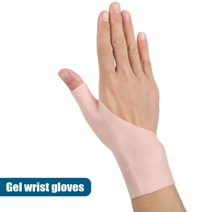 2pcs/pair Silicone Gel Thumb Wrist Gloves For Tenosynovitis