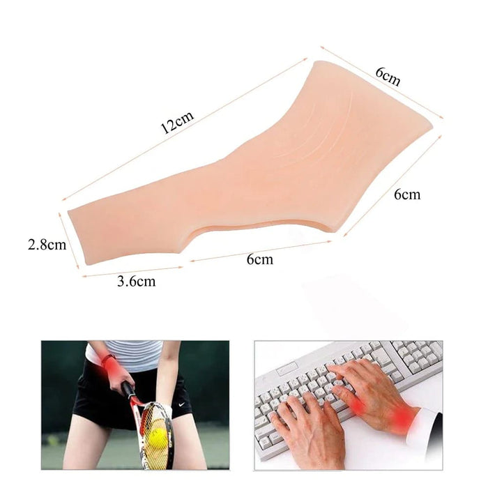 2pcs/pair Silicone Gel Thumb Wrist Gloves For Tenosynovitis