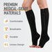 2pcs/pair Zipper Compression Skin Protection Open Toe Socks