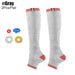 2pcs/pair Zipper Compression Skin Protection Open Toe Socks