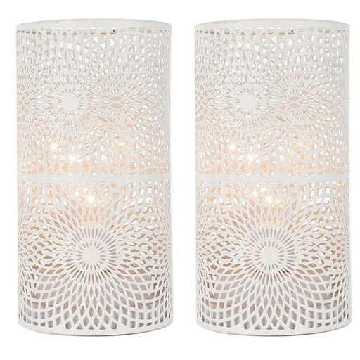 2pcs/set Battery Powered Table Lamp with Led Bulb for Home