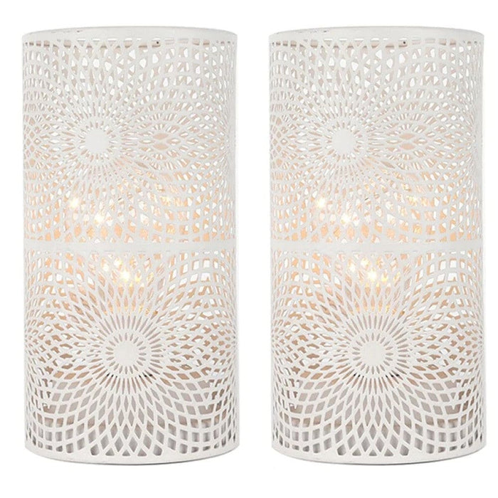 2pcs/set Battery Powered Table Lamp with Led Bulb for Home