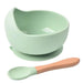 2pcs/set Silicone Waterproof Suction Bowl with Spoon