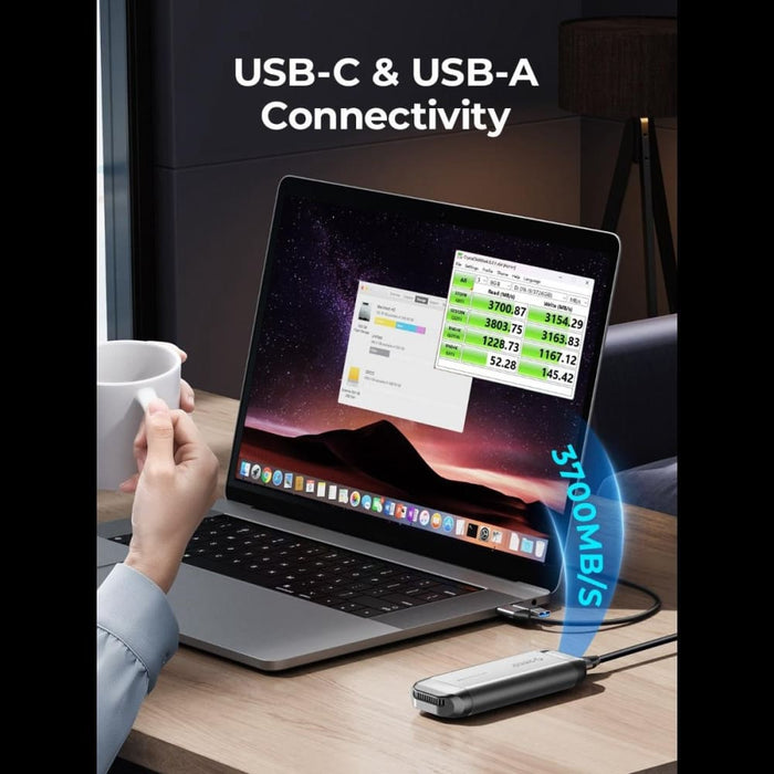 2tb 40gbps Portable Ssd Enclosure Silver