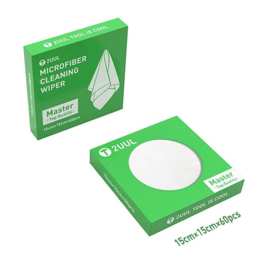 2uul 15x15cm Microfiber Cleaning Wiper Antistatic Dust Free