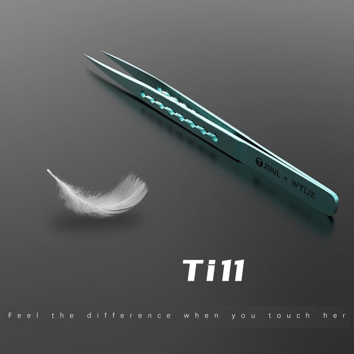 2uul And Wylie Ti11 Titanium Alloy Straight Tip Tweezers