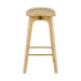 2x Bar Stools Bamboo Rattan Stool Counter Chair Kitchen