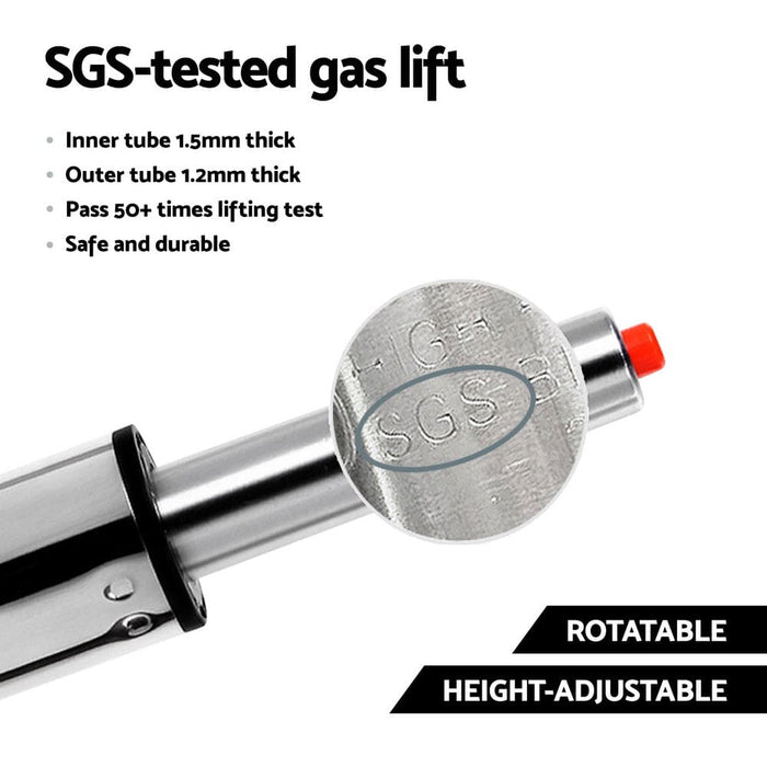 2x Bar Stools Kitchen Dining Chairs Gas Lift Stool Velvet