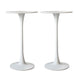 2x Bar Table Pub Tables Kitchen Marble Tulip Outdoor Round
