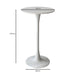 2x Bar Table Pub Tables Kitchen Marble Tulip Outdoor Round