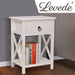 2x Bedside Tables Drawers Side Table Storage Cabinet