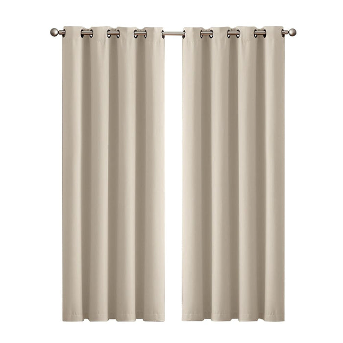 Goslash Picks 2x Blockout Curtains Panels 3 Layers Eyelet