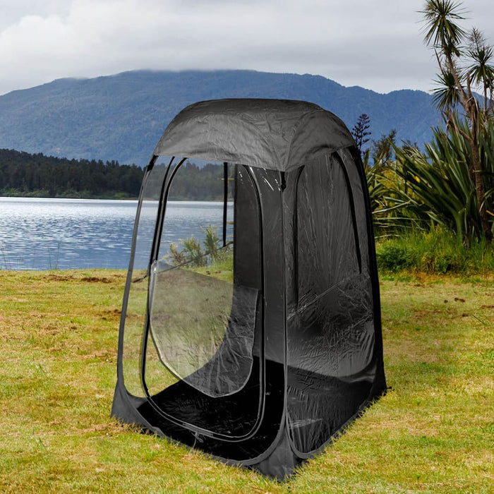 2x Mountview Pop Up Tent Camping Weather Black