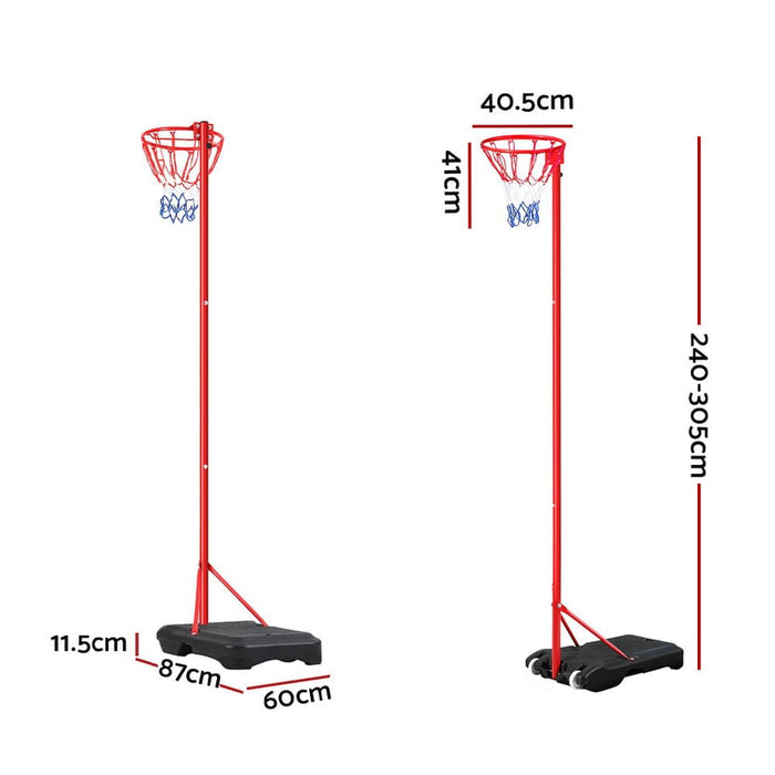 3.05m Basketball Hoop Stand System Net Ring