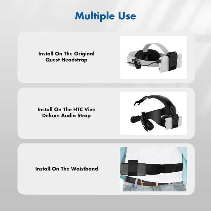 3 In 1 Battery Strap For Oculus Meta Quest 2