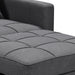 3-in-1 Convertible Lounge Chair Bed by Sarantino - Dark Grey