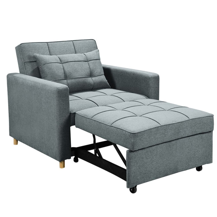 3-in-1 Convertible Sofa Chair Bed by Sarantino - Airforce