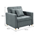 3-in-1 Convertible Sofa Chair Bed by Sarantino - Airforce