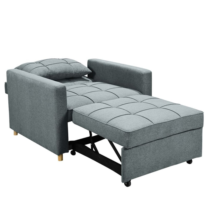 3-in-1 Convertible Sofa Chair Bed by Sarantino - Airforce