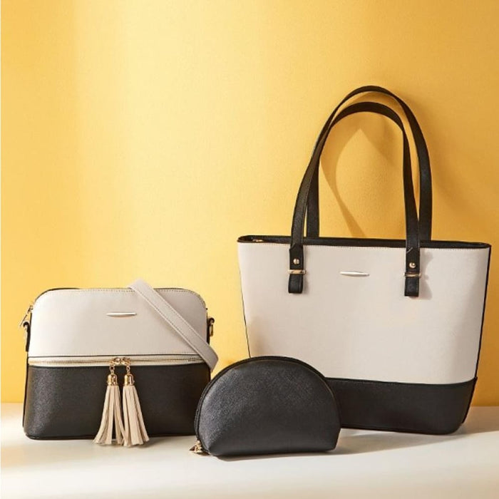 3 In 1 Fashion Simple Lady Diagonal Large Capacity Handbag