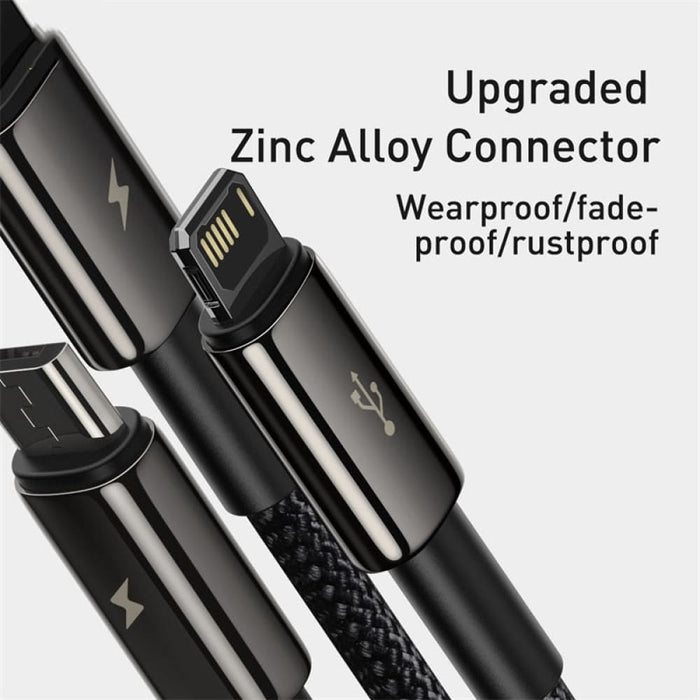 3 In-1 Fast Charging Usb c Cable for Iphone 12 x 11 Pro Max