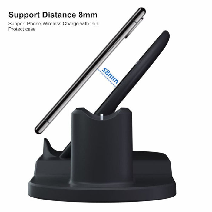3 in 1 10w Fast Wireless Charging Dock Station with Led