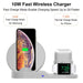 3 in 1 10w Fast Wireless Charging Dock Station with Led