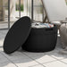 3-in-1 Garden Storage Box Black Polypropylene Tlaolo