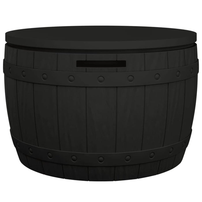 3-in-1 Garden Storage Box Black Polypropylene Tlaolo