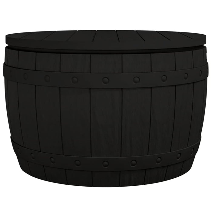 3-in-1 Garden Storage Box Black Polypropylene Tlaolo