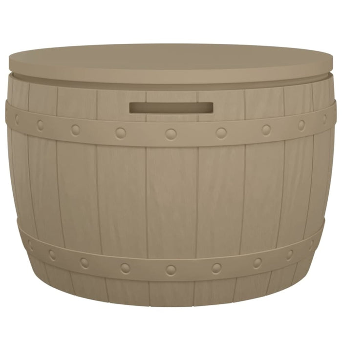 3-in-1 Garden Storage Box Light Brown Polypropylene Tlaolx