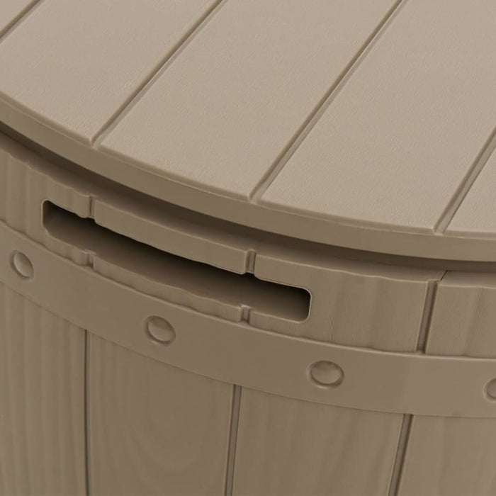 3-in-1 Garden Storage Box Light Brown Polypropylene Tlaolx