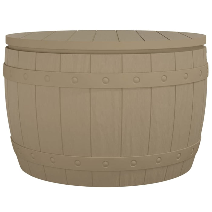 3-in-1 Garden Storage Box Light Brown Polypropylene Tlaolx