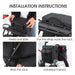 3 In 1 48l Large Capacity Bicycle Bag With Rain Cover