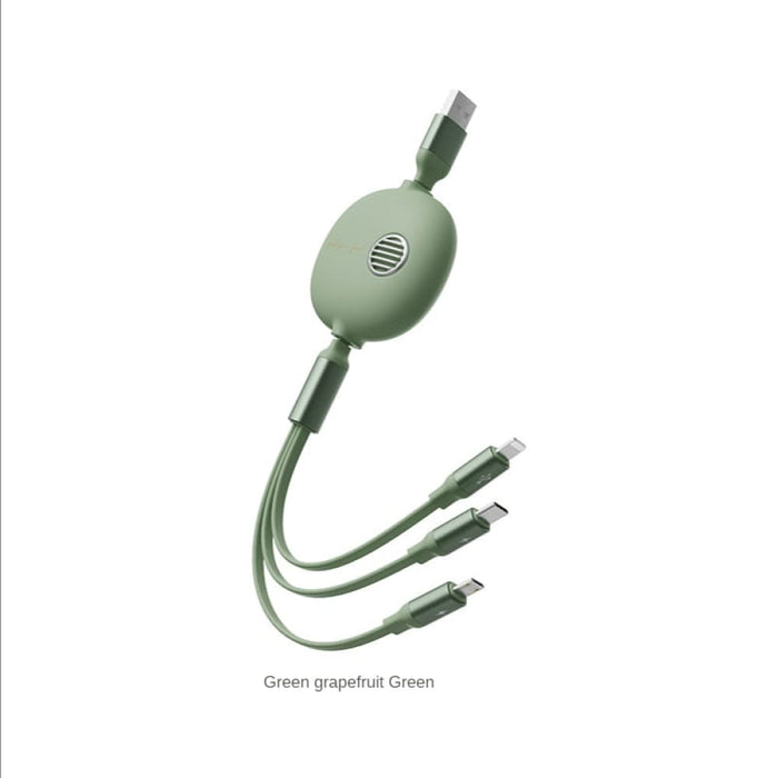 3 in 1 Mobile Phone Data Cable Retractable Charging Multi