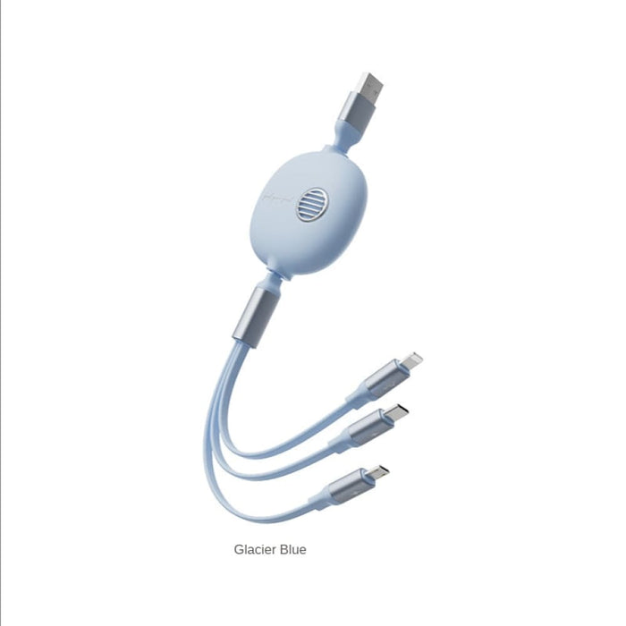 3 In 1 Mobile Phone Data Cable Retractable Charging Multi