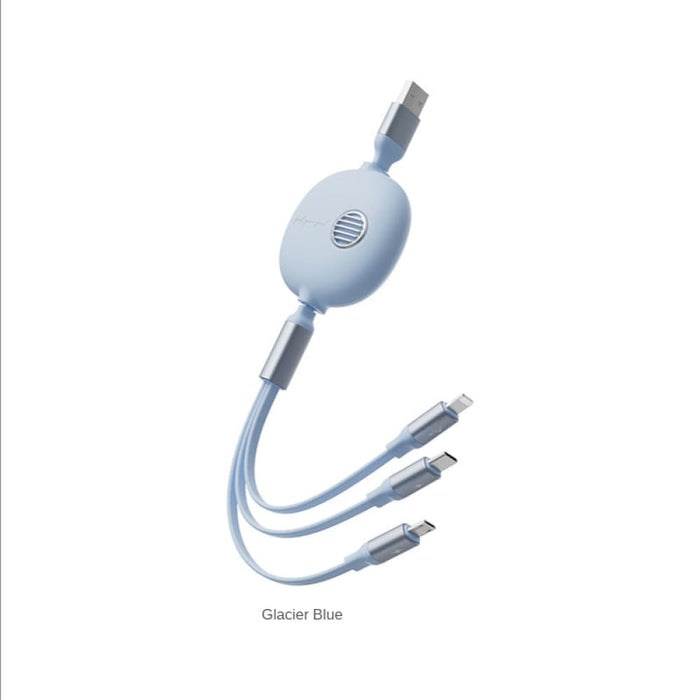 3 in 1 Mobile Phone Data Cable Retractable Charging Multi
