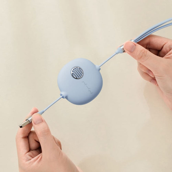 3 in 1 Mobile Phone Data Cable Retractable Charging Multi