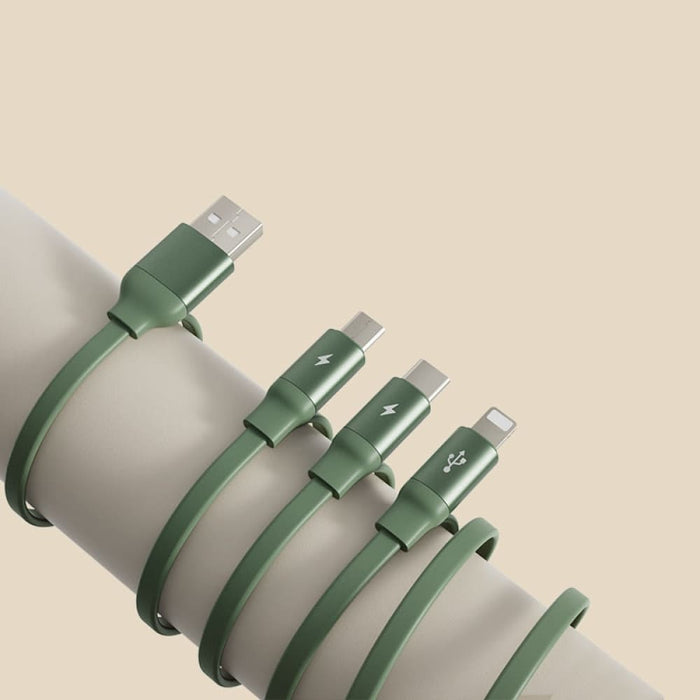 3 in 1 Mobile Phone Data Cable Retractable Charging Multi