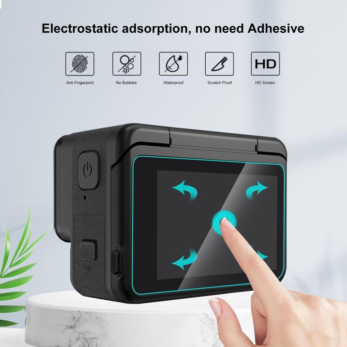 3 in 1 Rear and Front Screen Lens Tempered Glass Film