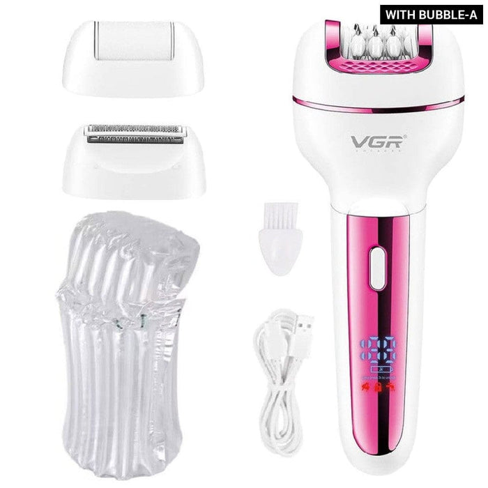 3 In-1 Rechargeable Electric Women Epilator for Body Hair