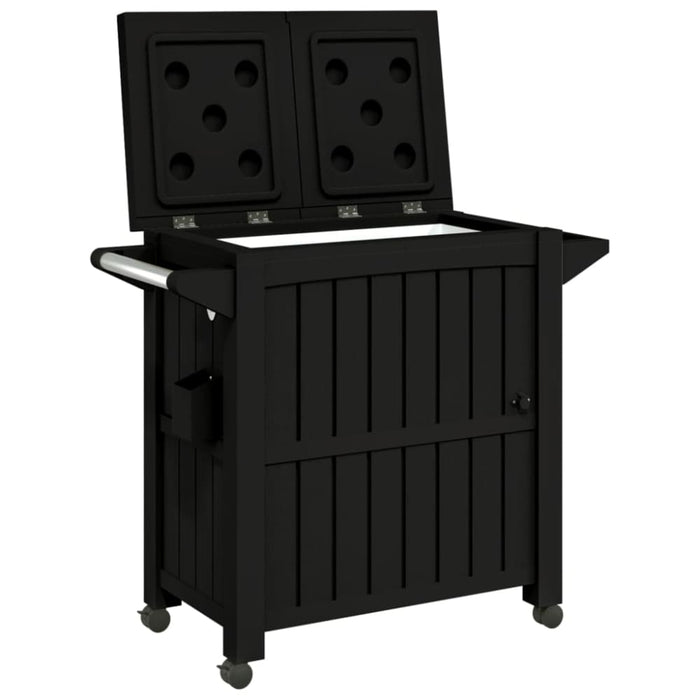 3-in-1 Serving Cart Black Polypropylene Tlaolk